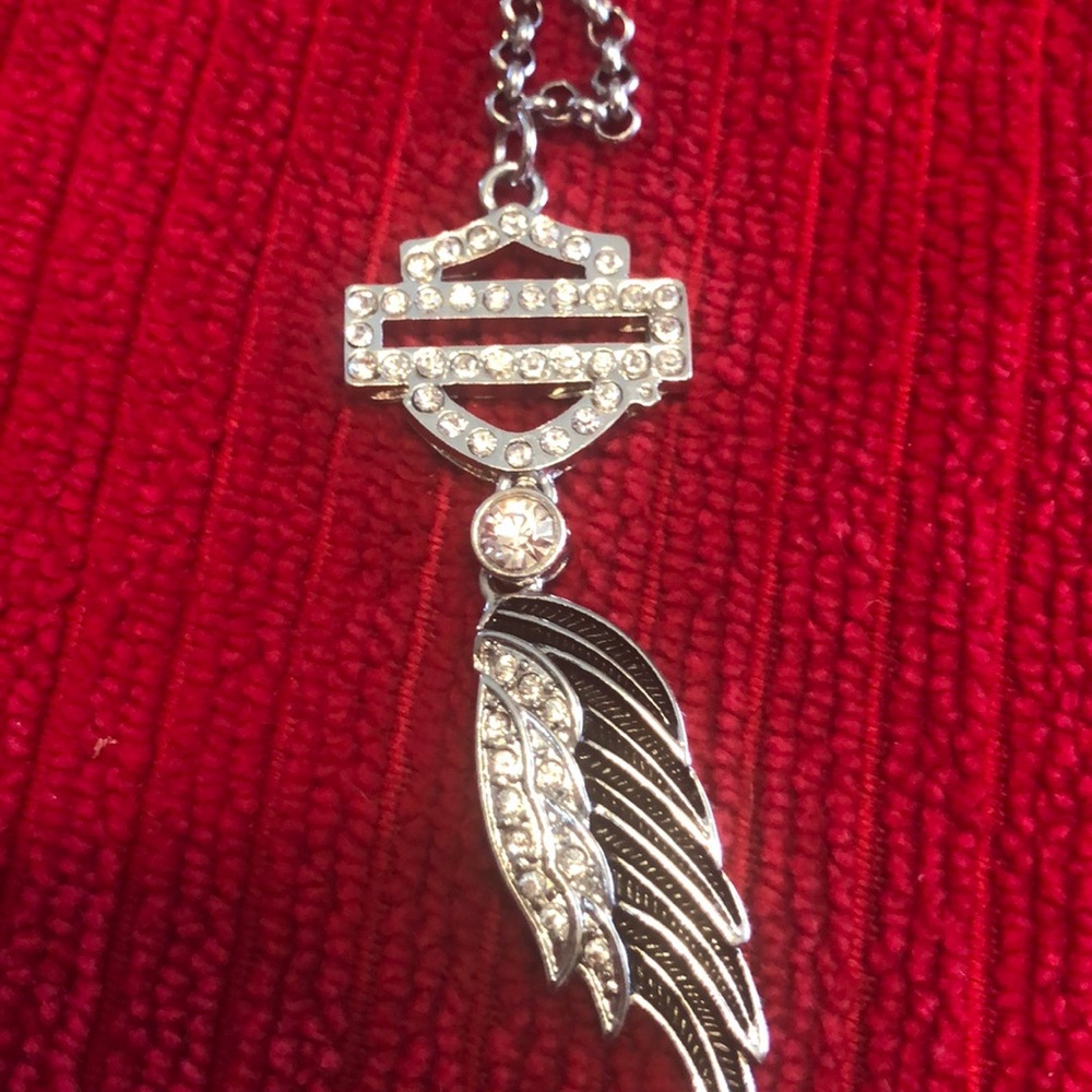 Bling Harley Davidson Necklace